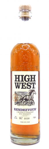 High West Rye Whiskey Rendezvous 750ml
