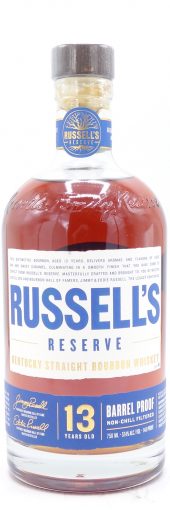 Russell’s Reserve Bourbon Whiskey Barrel Proof, 13 Year Old, 114.8 Proof 750ml