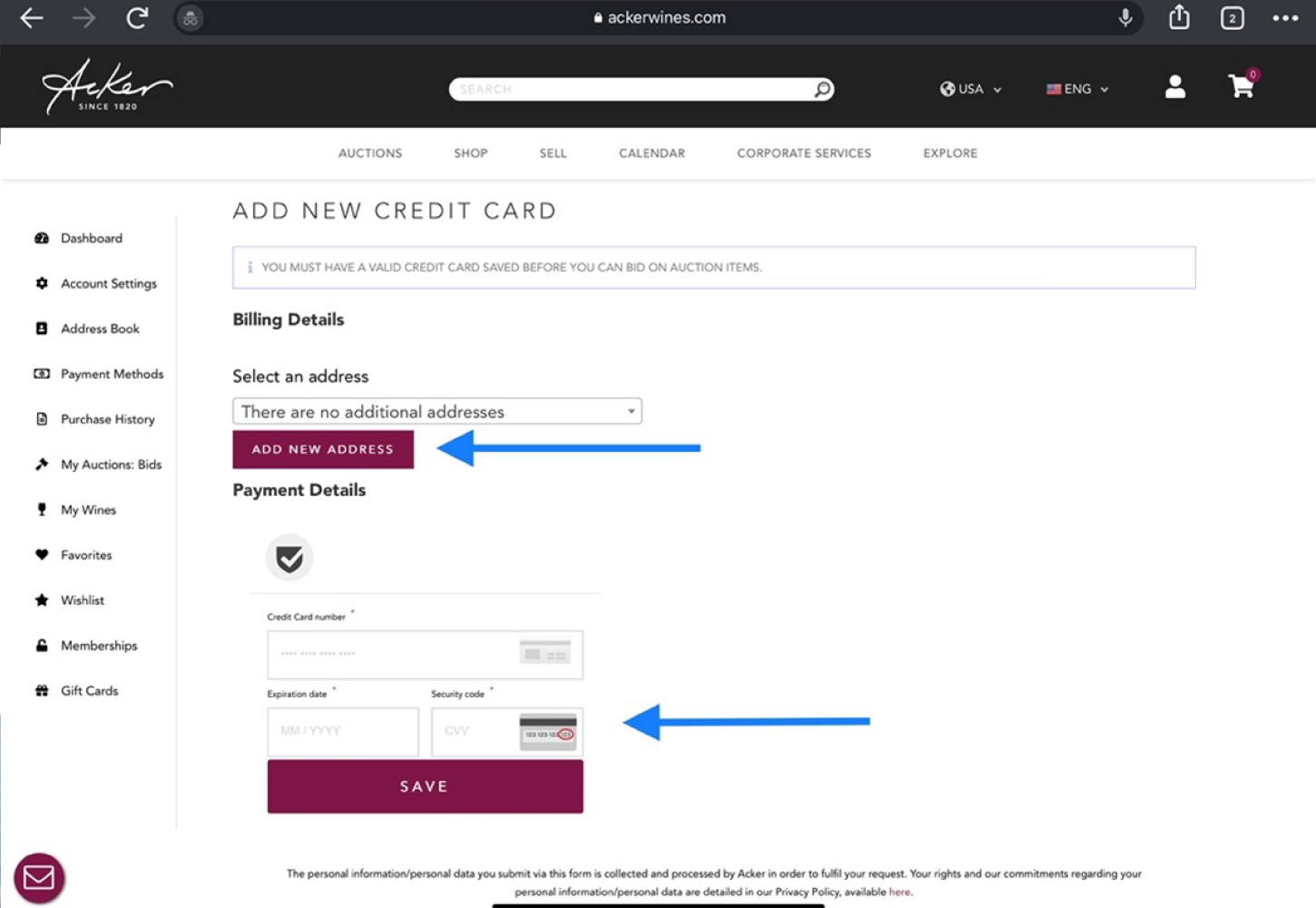 Payment Profile
