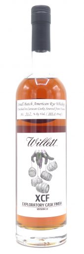 Willett Rye Whiskey 7 Year Old, XCF Version 1.0, Curacao Cask Finish, 103.4 Proof 750ml