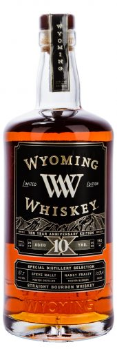 2022 Wyoming Whiskey Straight Bourbon Whiskey 10 Year Old, Ten Year Anniversary Edition, 103.4 Proof 750ml